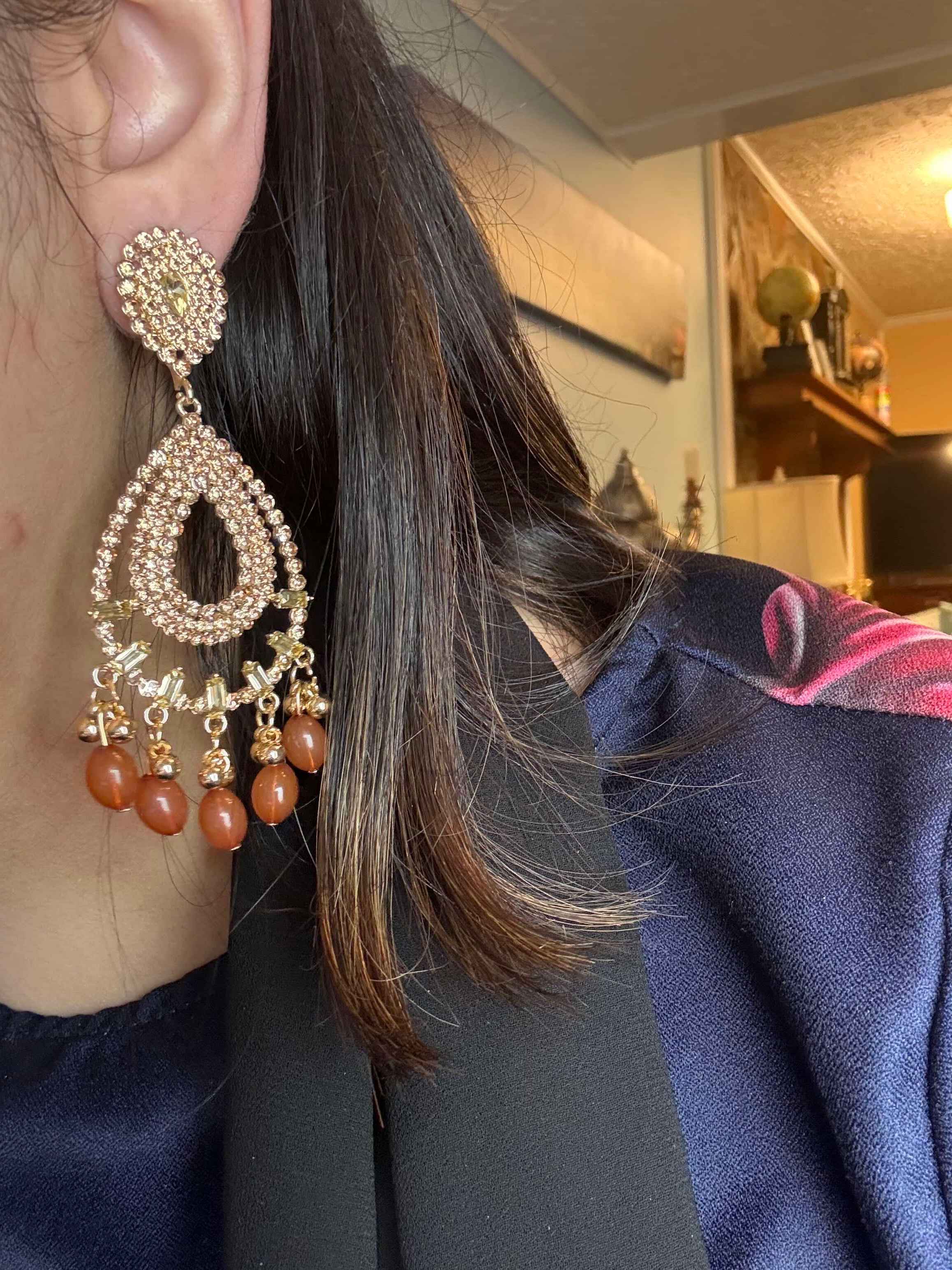 Glamorous Teardrop Earrings for Weddings | ER 107