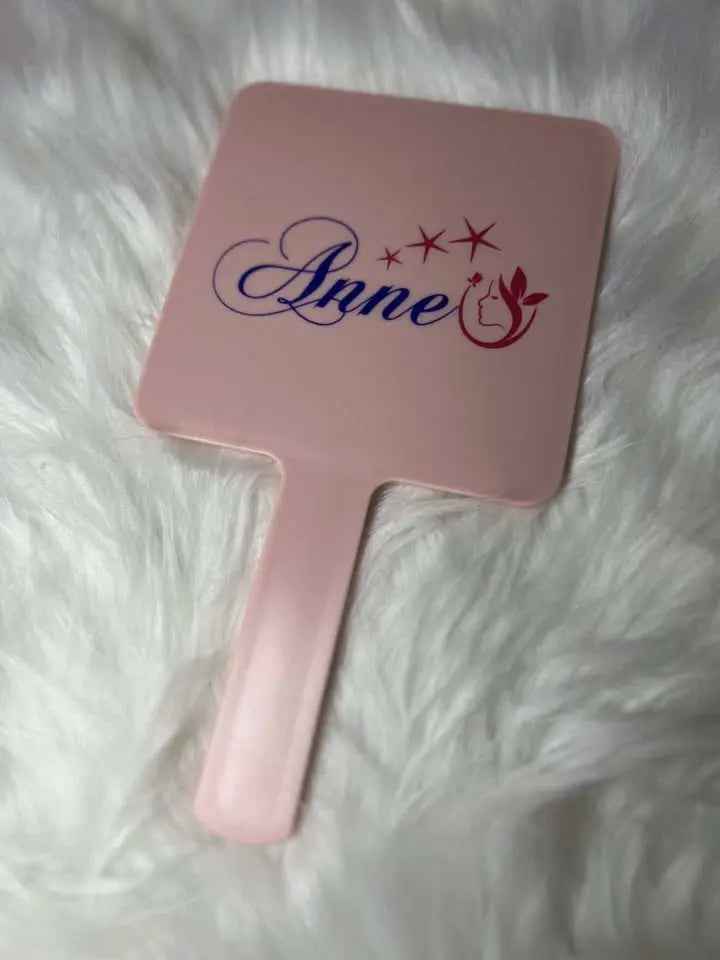 Elegant compact pink mirror by Glam