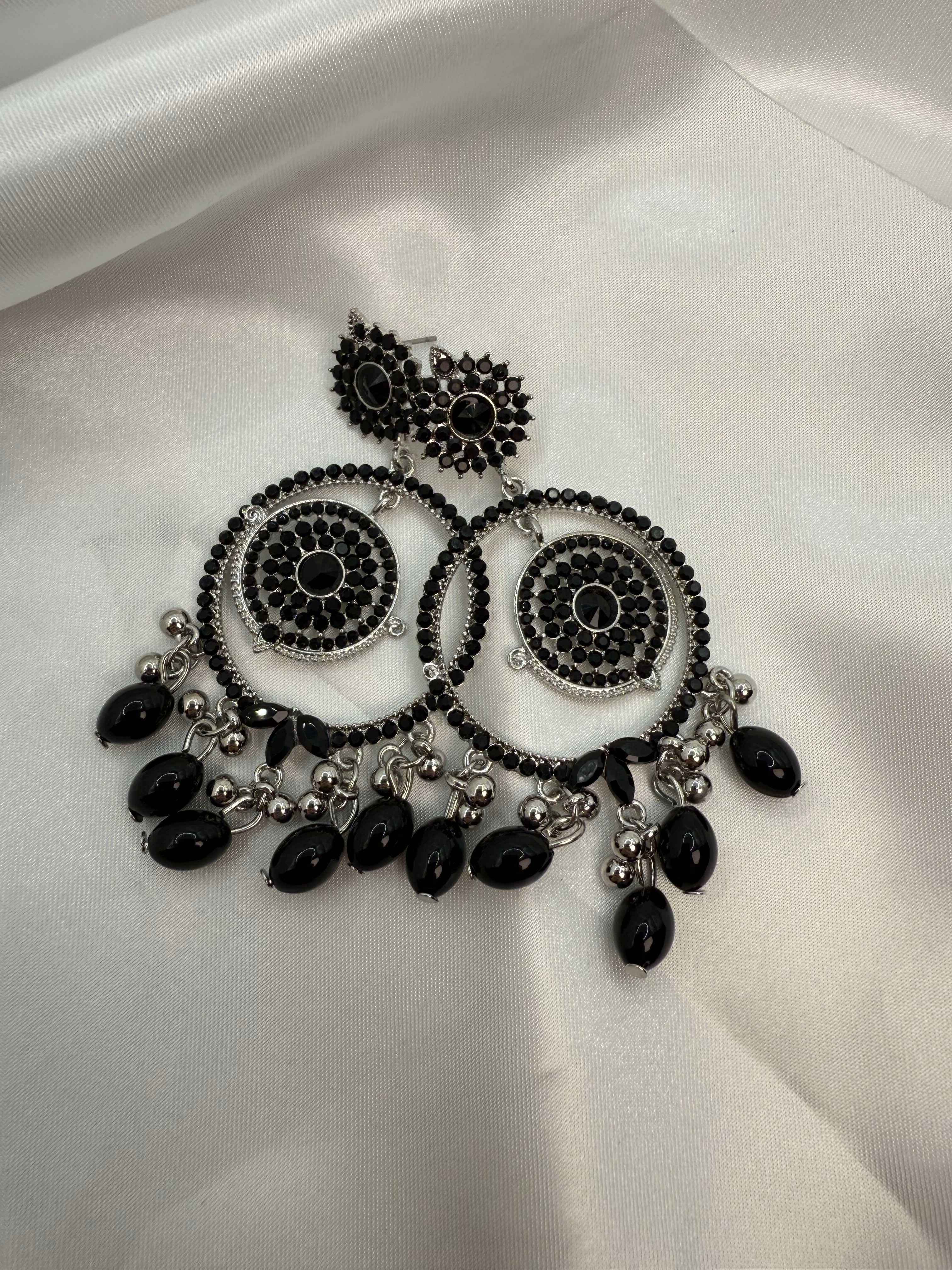 Ayat Pearl Hoops: Elegant Chandelier Earrings
