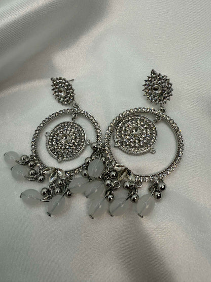 Ayat Pearl Hoops: Elegant Chandelier Earrings