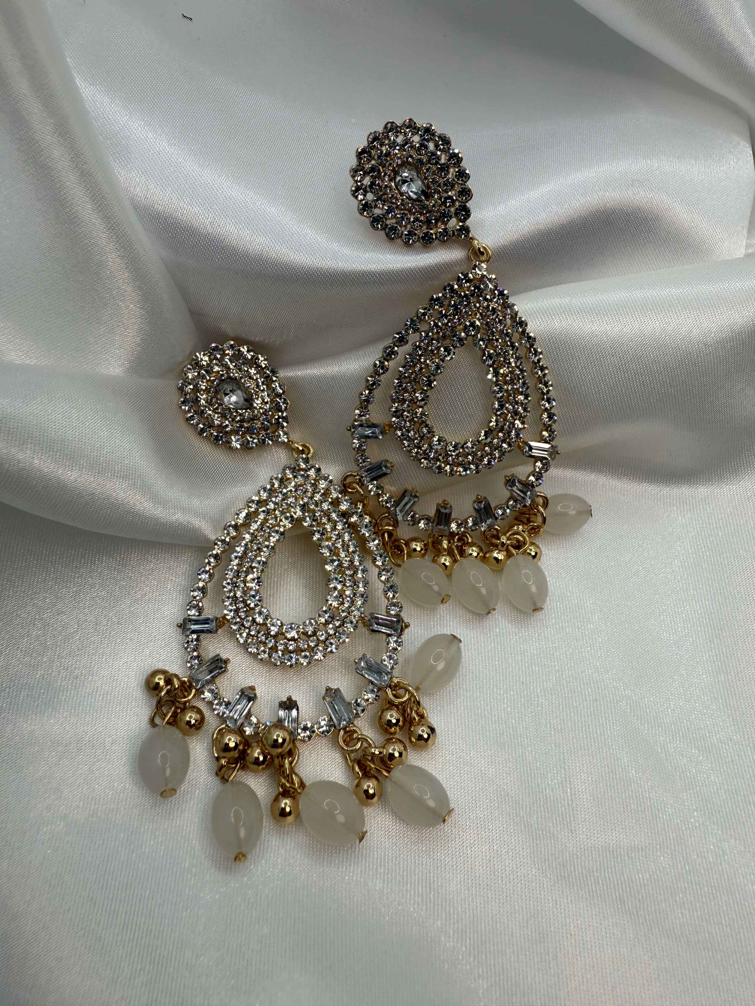 Glamorous Teardrop Earrings for Weddings | ER 107