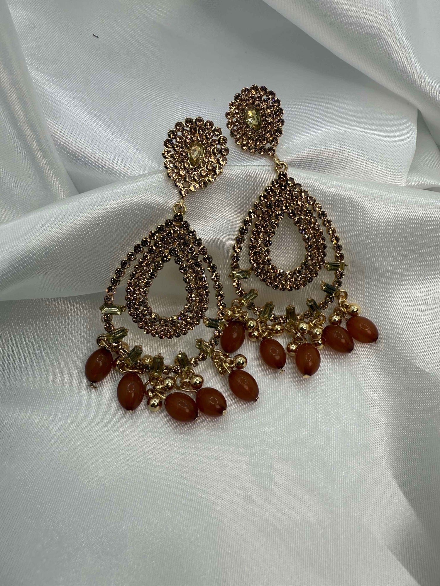 Glamorous Teardrop Earrings for Weddings | ER 107