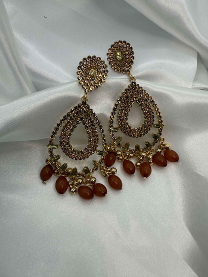 Glamorous Teardrop Earrings for Weddings | ER 107