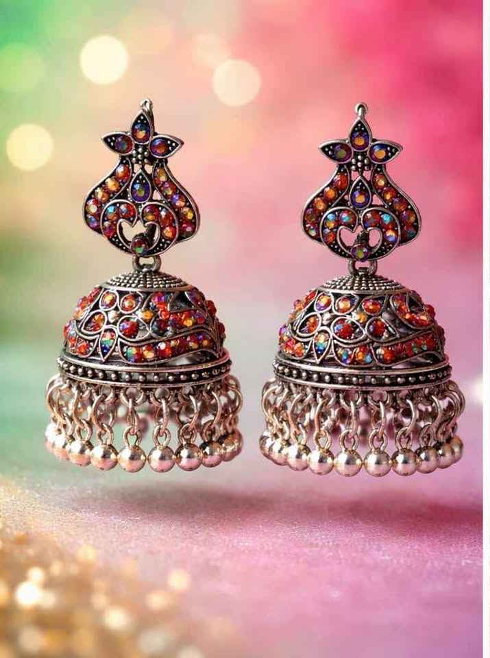 Noor-e-Rang Antique Jhumka Earrings |JH01