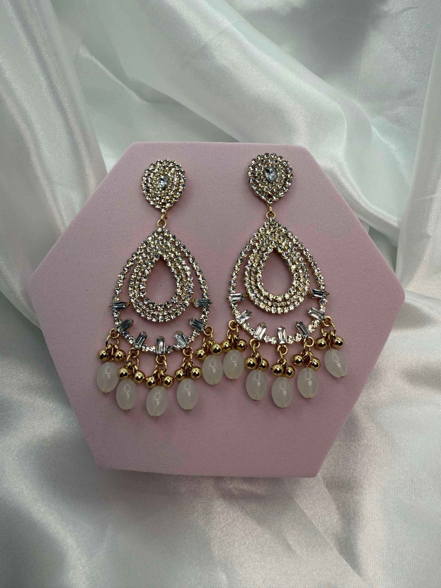 Glamorous Teardrop Earrings for Weddings | ER 107