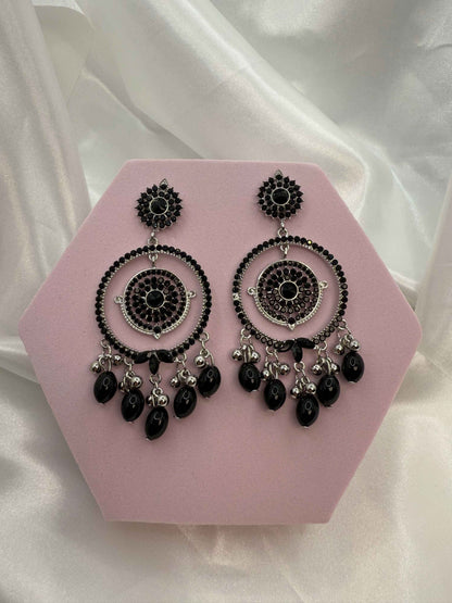 Ayat Pearl Hoops: Elegant Chandelier Earrings