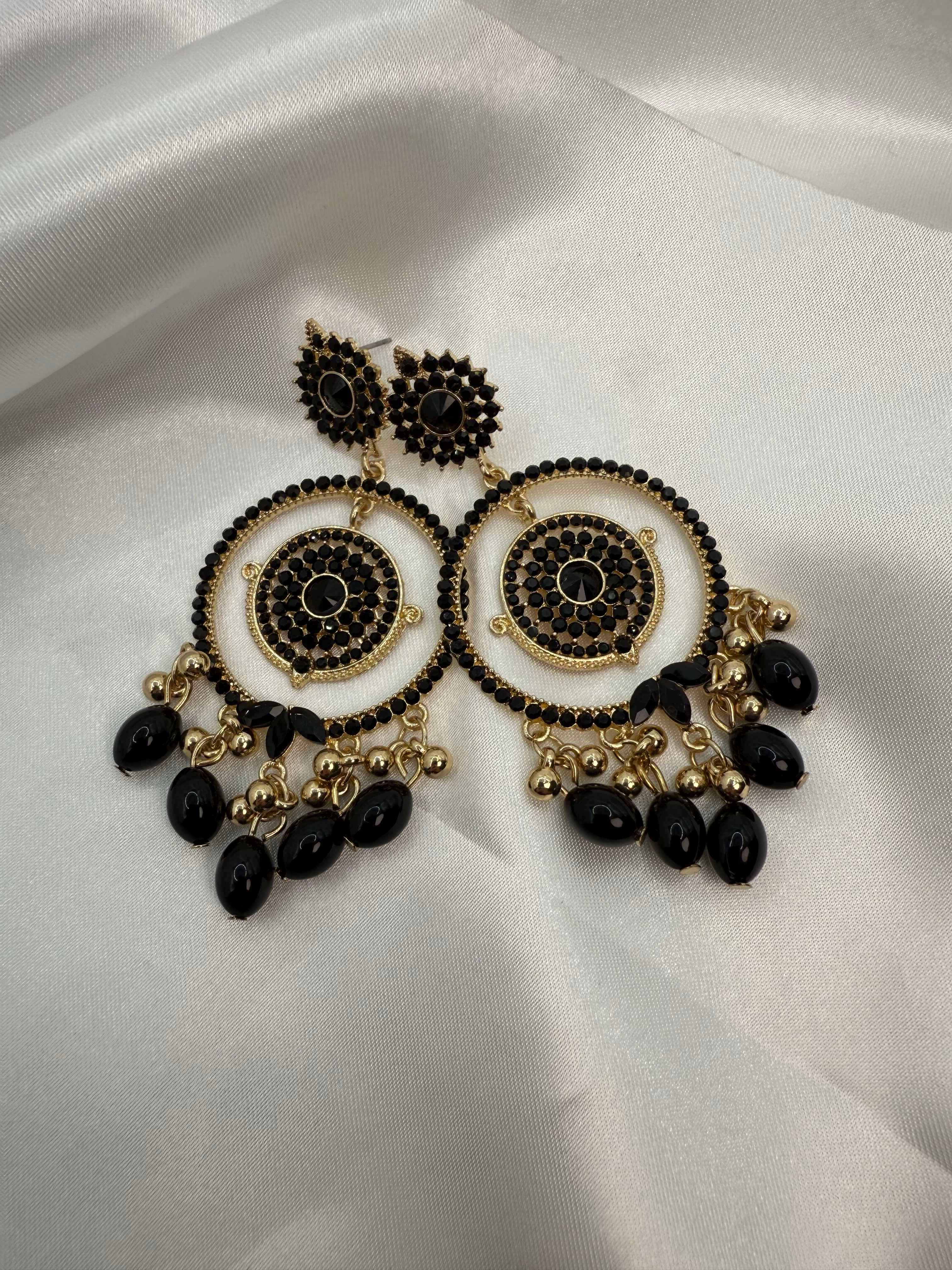 Ayat Pearl Hoops: Elegant Chandelier Earrings